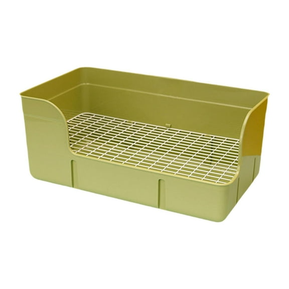 Serenable Potty Pee Pan Tray Corner Toilet Box Pet Toilet for Cat Small Animals Rats Cage Accessories Green