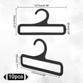 thumbnail image 2 of 10pc Plastic Multifunctional Hangers Black 78x137x2mm Inner Diameter: 18x123mm, 2 of 7