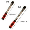 thumbnail image 4 of AOOOWER 1/4" 3/8" 1/2" Drive Ratchet Socket Wrench with 72 Teeth Carbon Steel Wrench, 4 of 21
