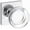 Polished Chrome, variant on Baldwin Reserve Contemporary Crystal Knob - Square Rose, Privacy, Satin Brass (Lifetime)