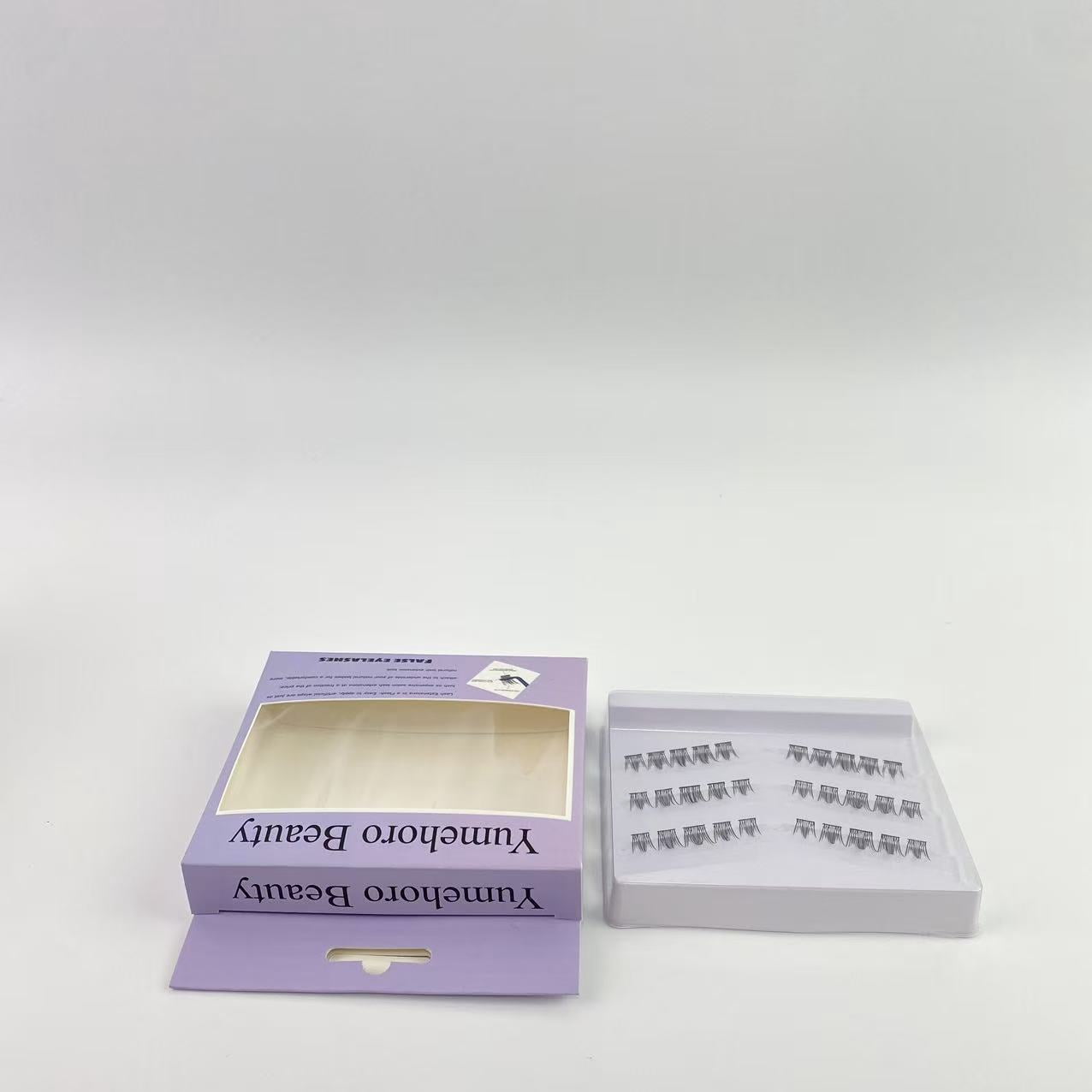 Yumehoro Beauty False eyelashes,Eyelash Extension Lengthening Wisps - Featherlight Synthetic Reusable Artificial Eyelashes