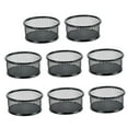 thumbnail image 4 of KAKOWELY 8Pcs Black Iron Mesh Tube Paperclip Holder for Desk Accessories Storage Organization 3.5x3.5x1.6in, 4 of 8