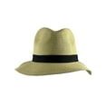 thumbnail image 2 of Top Headwear Black Band Summer Straw Sun Hat - Natural, 2 of 2