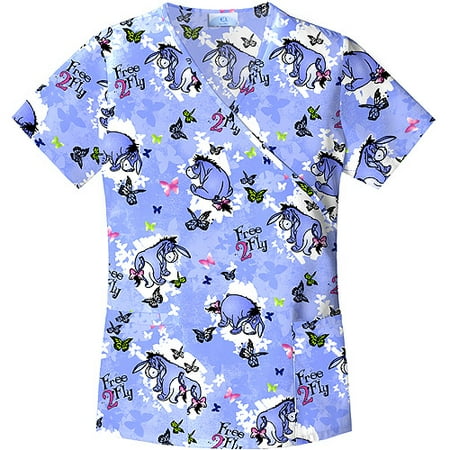 Eeyore Butterflies Mock Wrap Top