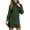 Green, variant on Arlun Womens Turtleneck Sweater Dress Long Sleeve Cable Knit Textured Fall Winter Pullover Short Dresses Oversized Stretch Solid Color Stylish Basic Mini Dress Orange XL