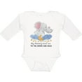 thumbnail image 3 of Inktastic My Mommy Loves me to the Moon and Back Elephant Family Boys or Girls Long Sleeve Baby Bodysuit, 3 of 5