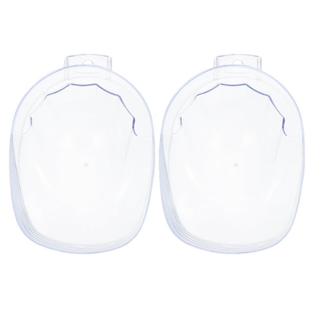 Contenant de Trempage pour Ongles Acrylique Transparent 2 Pcs 7.1x5.1x1.6In