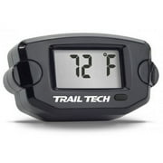 Trail Tech 742-ET3 Surface Mount Universal Temperature Meter w/ Spark Plug Sensor for Air Cooled Engine - 14mm - Black