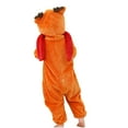 thumbnail image 4 of Odeerbi Infant Boys Girls Animal Dress Up Clothes Flannel Fleece Jumpsuits Winter Thermal Hooded Rompers Infant Cute Bodysuit Long Sleeve Hooded Onesie Infant Clothes Orange, 4 of 9