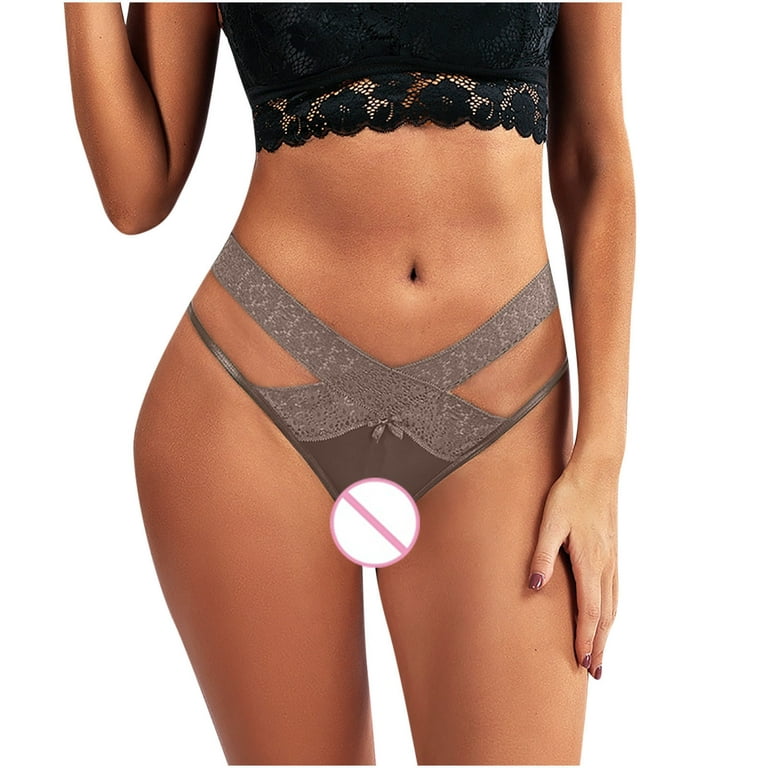 Efsteb Lace Panties for Women Transparent Lingerie Breathable
