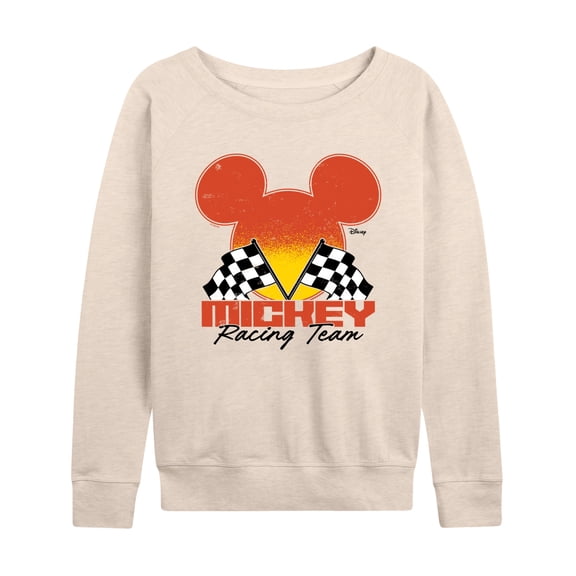 Disney - Mickey Mouse Racing - Women's French Terry Long Sleeve Pullover