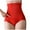Red, variant on yillto Women's Plus Size Underwear Shapewear High Waist Full Coverage Briefs Ladies Slim Panties