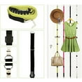thumbnail image 3 of Trayknick Adjustable Hanging Hook Rack Rope Door Hanger Clothes Bag Hat Storage String Green, 3 of 13