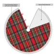 thumbnail image 4 of Faldas para árbol de Navidad a cuadros de 36 pulgadas, tapete para árbol de Navidad para fiestas de invierno, falda para árbol de Navidad para decoraciones navideñas rústicas, 4 of 8