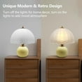 thumbnail image 5 of Mid  Modern  for Bedroom, Vintage Bedside Small  for Living Room, 12" Cute Retro Mushroom Table  Decor with 3 Color Temps, 5 of 6