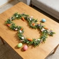 thumbnail image 4 of 6 FT Artificial Easter Garland with Eggs and Carrots, Spring Vine Flower Easter Garland Decor for Home Indoor Outdoor Party, Multi Colored Hanging Wall Decor for Mantle Kitchen Fireplace Tree, 4 of 6