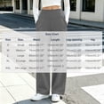 thumbnail image 3 of Ovbmpzd Petite Womens Yoga Pants Ladies Straight-Leg Gray Leggings Long Mid Waist Casual Leggings,S, 3 of 6