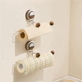 thumbnail image 3 of Soporte de rollo de papel con ventosa Soporte de almacenamiento de toallas extraíble para baño cocina, 3 of 12