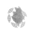 thumbnail image 4 of serony Filigree Decorative Metal DIY Hair Accessories Embellishments Silver Style 3, 4 of 9