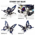 thumbnail image 3 of 3D Metal Butterfly Model Kit for Adults, Mechanical Color Butterfly Puzzle, DIY Assembly Craft, Home Decor Art Sculpture - Pink, 3 of 9