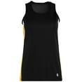 thumbnail image 3 of Holloway Sportswear 2XL Vertical Singlet Black/Light Gold/White 221040, 3 of 4