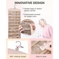 thumbnail image 4 of Organizador de joyas BAGSMART con soporte colgante para collares, color rosa, 4 of 7