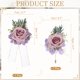 thumbnail image 2 of Juego de Corsage de Muñeca y Boutonnières Púrpura Claro Uxcell, Corsage de Flores Artificiales para Boda Novia Novio Ceremonia Aniversario Baile Fiesta, 2 of 6