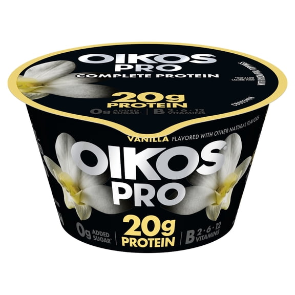 Oikos Pro 20g Protein, Vanilla Yogurt-Cultured Ultra-Filtered Milk Product Cup, 5.3 oz