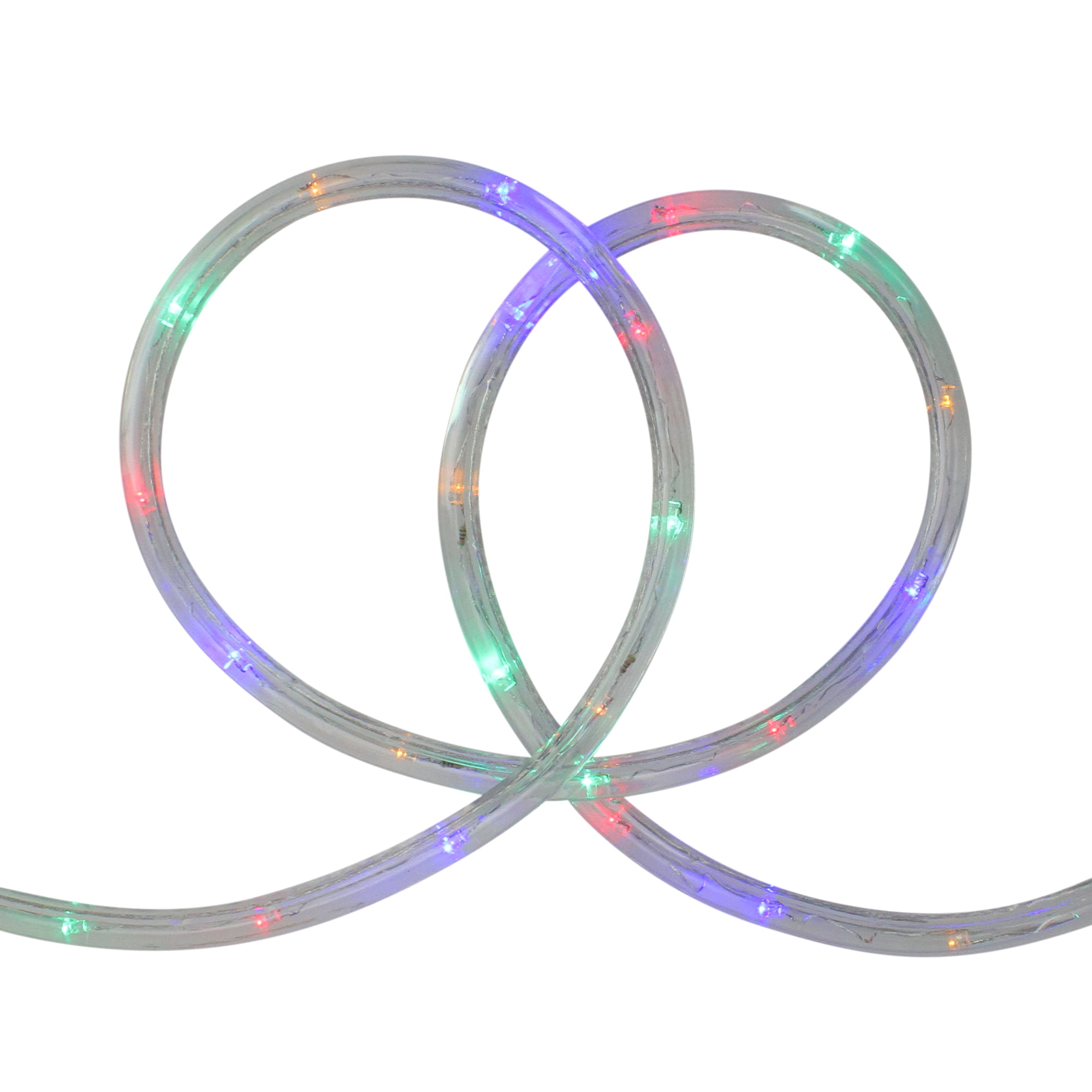 18' MultiColor LED Indoor/Outdoor Christmas Rope Lights 2" Bulb