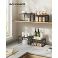 thumbnail image 2 of Estante para especias de cocina SONGMICS MKCS02B01 de 2 niveles, negro, juego de 2, 2 of 7