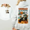 thumbnail image 2 of Unisex Hoodie with Dracula Pattern "Undead But On Vacation" - Fun Halloween Style for Men and Women., 2 of 6