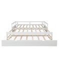 thumbnail image 6 of Kepooman Twin Size Wooden Extending Daybed with Trundle, 78.1"L x 41.8"W x 23.2"H, White, 6 of 15