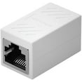 thumbnail image 1 of KOMI RJ45 Ethernet Splitter Adapter,Ethernet Cable Splitter,Through Head/Tee Head/One to Two Extension/Tee-head Connection Network Splitter Adapter (Through Head White), 1 of 2