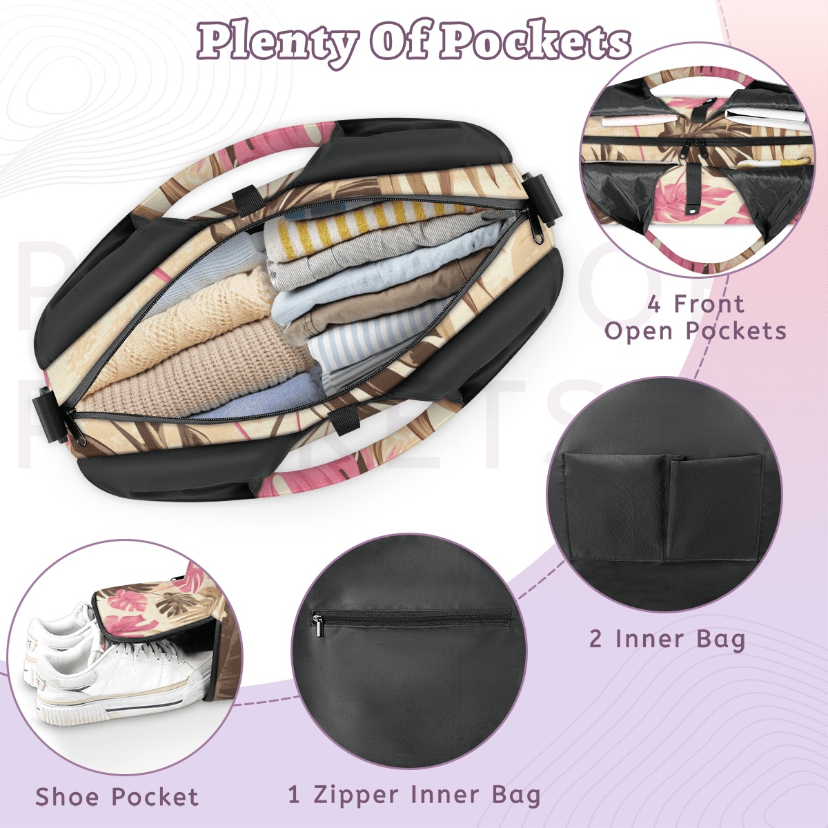 Multi-Functional Gym Bag with Shoe Compartment Duffel Bag for Yoga, Travel, Sports, and Work Fits Yoga Mat