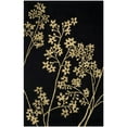 thumbnail image 6 of SAFAVIEH Soho Emerald Floral Wool Area Rug, Black/Lime, 8' x 8' Square, 6 of 10