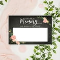 thumbnail image 4 of Koyal Wholesale Share a Memory Cards, Chalkboard Pink Coral Floral Roses Cards for Wedding, 4" x 6", 52-Pk, 4 of 5