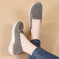 thumbnail image 3 of Women's Casual Loafers Slip On Leather Shoes Lightweight Walking Shoes Moccasins Classic Penny Loafer Flatforms Boat Shoes, 3 of 10