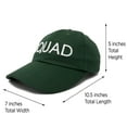 thumbnail image 3 of DALIX Bride Squad Baseball Cap Bridal Shower Bachelorette Dad Hat Dark Green, 3 of 5