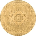 thumbnail image 1 of Ahgly Company Indoor Round Persian Brown Traditional Area Rugs, 6' Round, 1 of 4