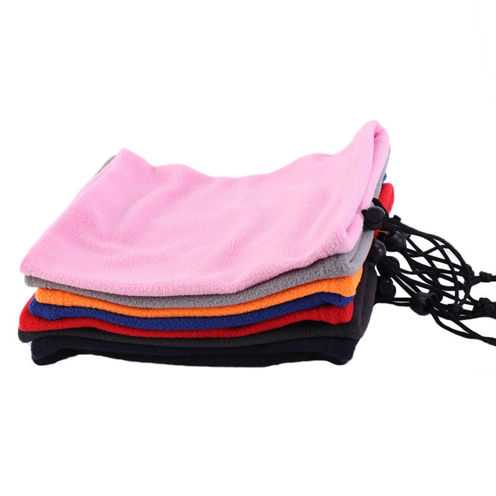 2Pcs Winter Neck Warmer Gaiter Ski Tube Scarf Cold Weather Face Cover for Boys Girls,Pink