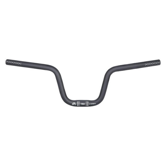 Lightweight Mountain Bike Handlebar, Down Hill DH Extra Long Riser Bar, High Handle Bars 25.4mm , Black H160mm