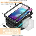 thumbnail image 2 of Feishell Cover for iPhone 13 Pro Case Heavy Dustproof Shockproof Dropproof Military Grade Rugged Durable Aluminum Metal Case with Kickstand Screen Protector, Black, 2 of 7