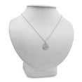 thumbnail image 3 of Sterling Silver Diamond Initial A Disc Pendant-Necklace, 3 of 3