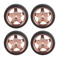 thumbnail image 4 of CUITING 4 Pieces RC Car Tires for 1/18 RC Rally Car Repalces Spare Parts Argent, 4 of 9