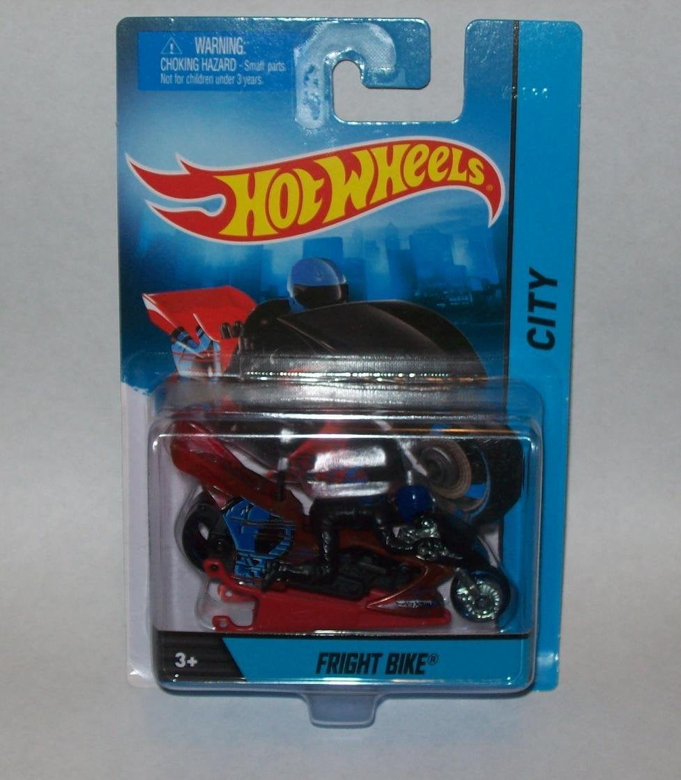 Hot Wheels HW City Fright Bike Motorcycle with Rider Diecast