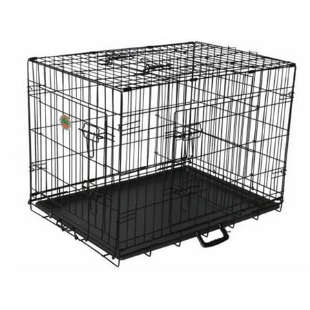 UPC: 0852438003777 | Go Pet Club TD-30 30 in. Three-Door Metal Dog Crate with Divider