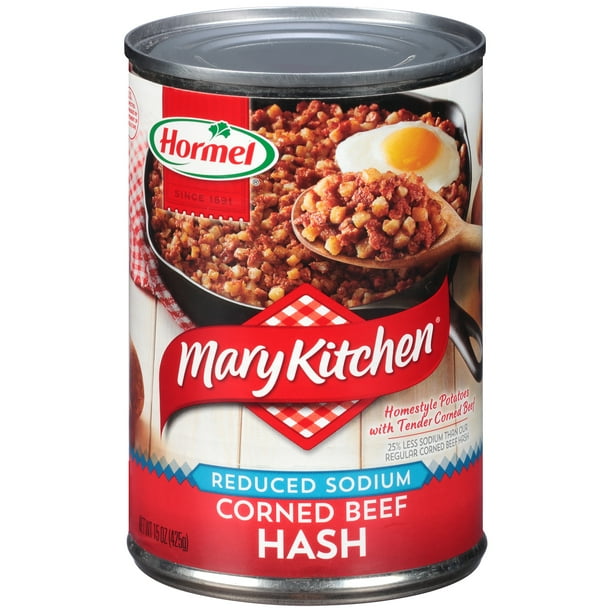 Mary Kitchen Reduced Sodium Corned Beef Hash 15 Oz Can Walmart Com Walmart Com