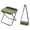 Green, variant on Foldable Backpack Stool, 2026 New Portable Folding Camping Stool, Tiny Foldable Stool which can Turned Into a Satchel, Lightweight Ultralight Pocket Chair, for Fishing Hiking Hunting (Black)