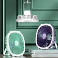 thumbnail image 1 of Ceiling Wall Mini Fan Desk Fan, Small Portable Fan, 3-LED Light, Modern Dormitory Design, For Home Office, Quiet Operation, Energy Efficient, Remote Control, Cooling Air, Desk Top, Travel Unit, 1 of 9