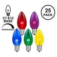 thumbnail image 2 of Novelty Lights Multicolor C7 Incandescent Traditional Vintage Christmas Replacement Bulbs 25 Pack, 2 of 7